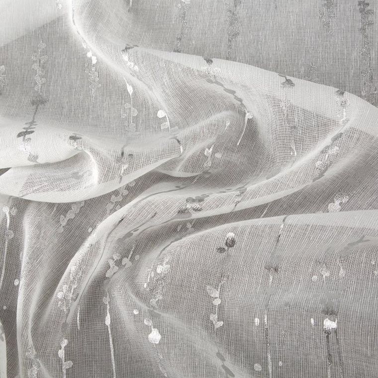 Eurofirany, firana zaciemniająca gotowa na taśmie, Linzi, 140-250 cm, biały