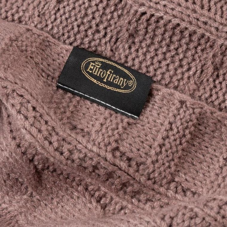 Eurofirany, koc akryl, 130-170 cm, różowy