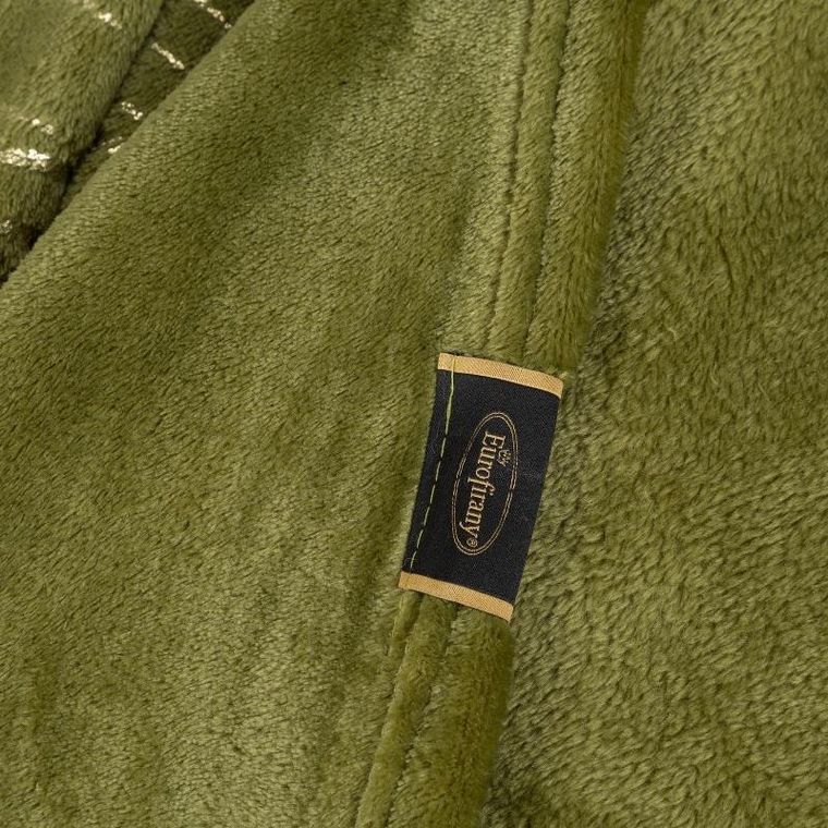 Eurofirany, koc Blanca, 150-200 cm, oliwkowy