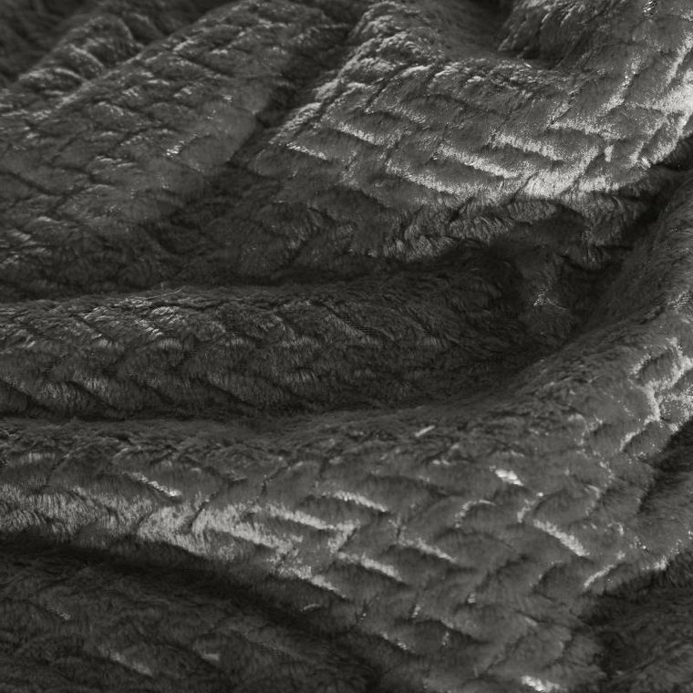 Eurofirany, koc Cindy, 170-210 cm, grafitowy