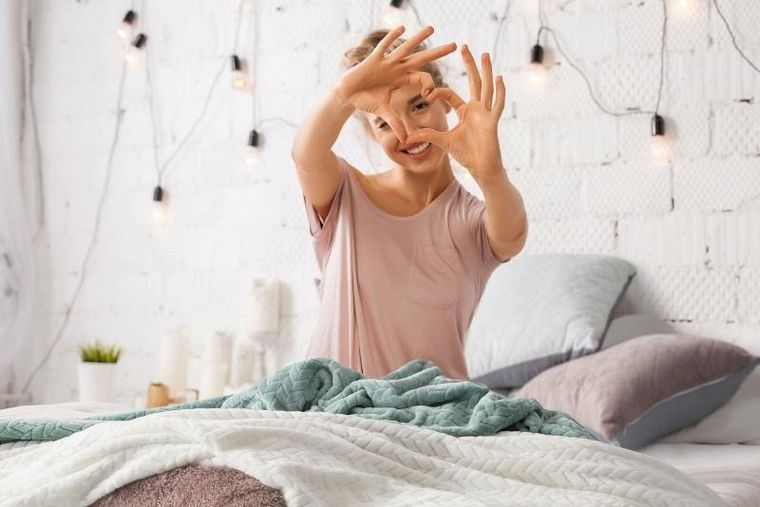 Eurofirany, koc Cindy, 170-210 cm, pudrowy