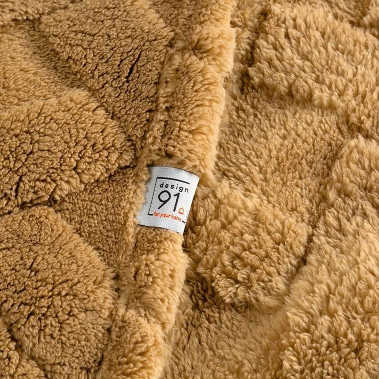 Eurofirany, koc d91, Caro, 170-210 cm, miodowy