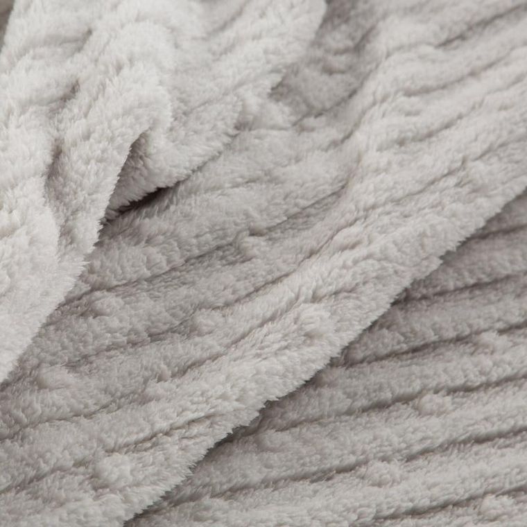 Eurofirany, koc d91, Lisa, 170-210 cm, srebrny