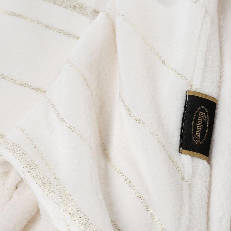 Eurofirany, koc lotos, 150-200 cm, biały