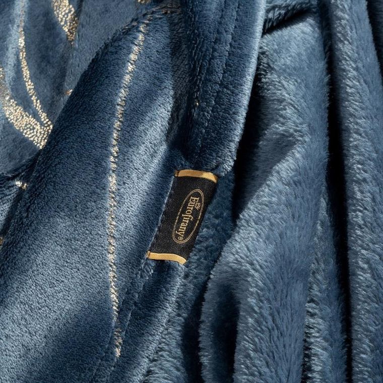 Eurofirany, koc lotos, 150-200 cm, granatowy