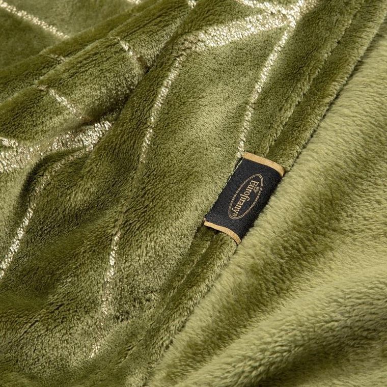 Eurofirany, koc lotos, 150-200 cm, oliwkowy