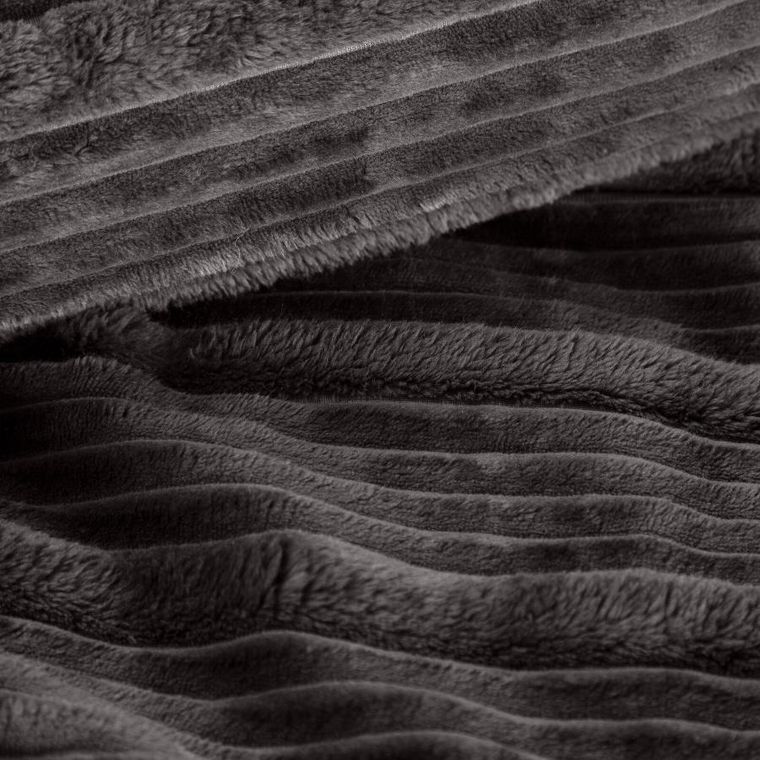 Eurofirany, koc Nina, 150-200 cm, stalowy