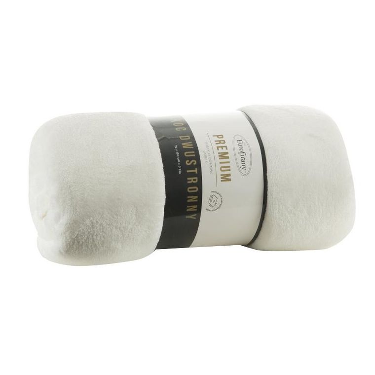 Eurofirany, koc Tedy, biały, 150-200 cm