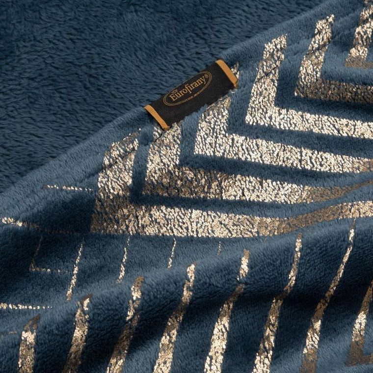 Eurofirany, koc Victoria, 150-200 cm, granatowy