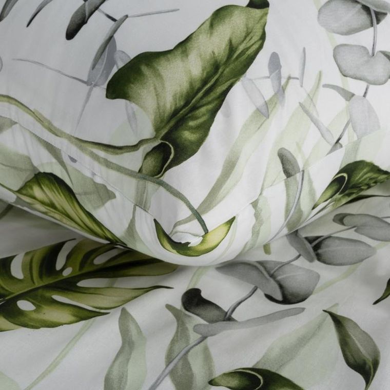 Eurofirany, komplet pościeli bawełnianej, Ellen, 160-200 cm, biały