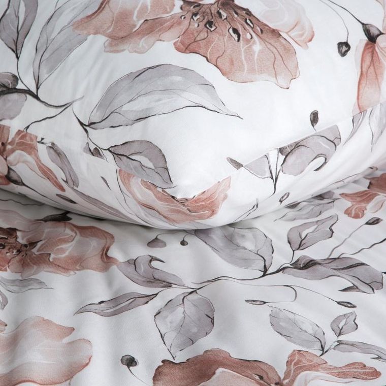 Eurofirany, komplet pościeli bawełnianej, Nicky, 140-200 cm, biały