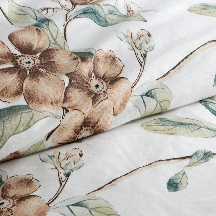 Eurofirany, komplet pościeli bawełnianej, Nikola, 220-200 cm, biały