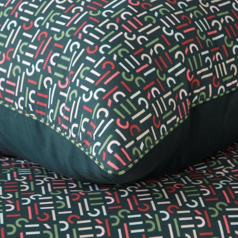 Eurofirany, komplet pościeli, Esprit, 220-200 cm, ciemnozielony