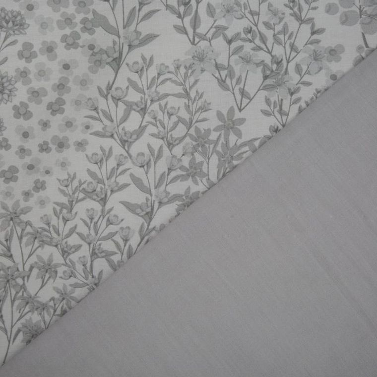 Eurofirany, komplet pościeli satynowej, Spring, 140-200 cm, biały