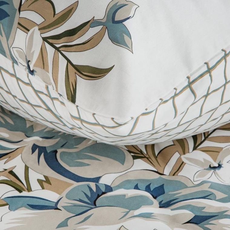 Eurofirany, komplet pościeli satynowej, Spring, 220-200 cm, biały