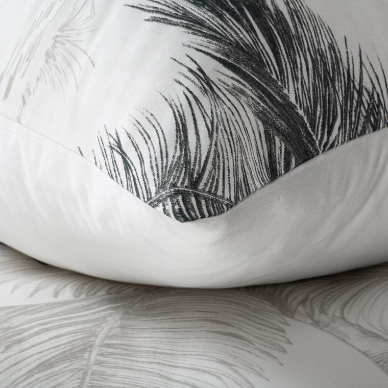 Eurofirany, komplet pościeli satynowej, spring, 220-200 cm, biały