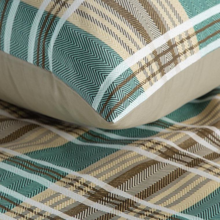 Eurofirany, komplet pościeli satynowej, Spring, 220-200 cm, jasnobrązowy