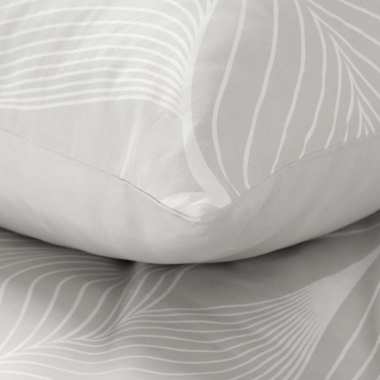 Eurofirany, komplet pościeli satynowej, spring, 220-200 cm, jasnoszary