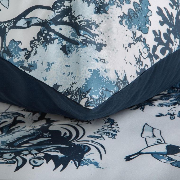 Eurofirany, komplet pościeli satynowej, Spring 86, 200-220 cm, biały