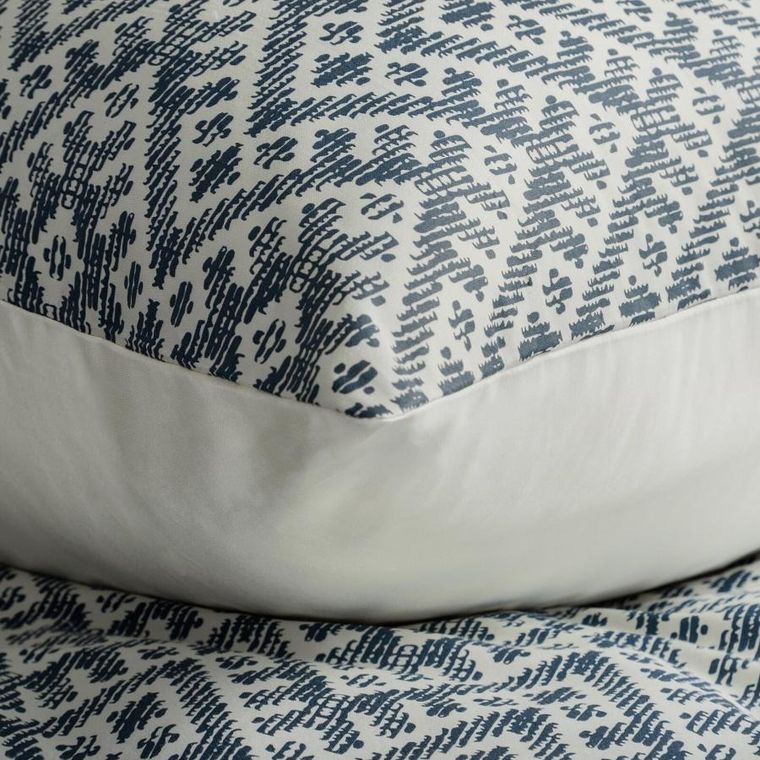 Eurofirany, komplet pościeli satynowej, Spring 98, 140-200 cm, granatowy