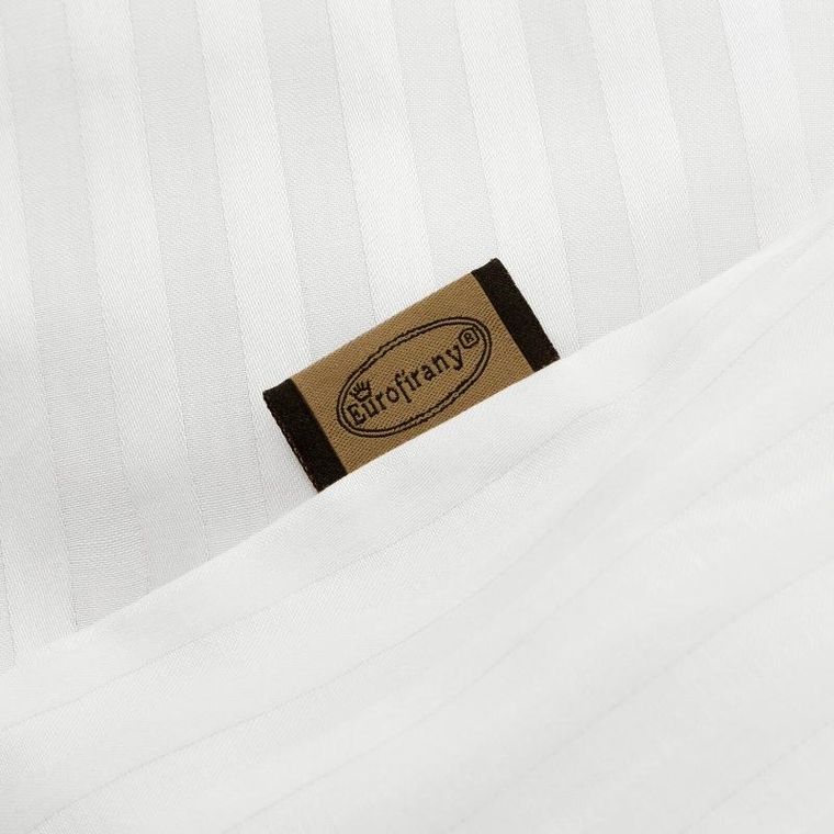 Eurofirany, komplet pościeli satynowej, Vera, 220-200 cm, biały