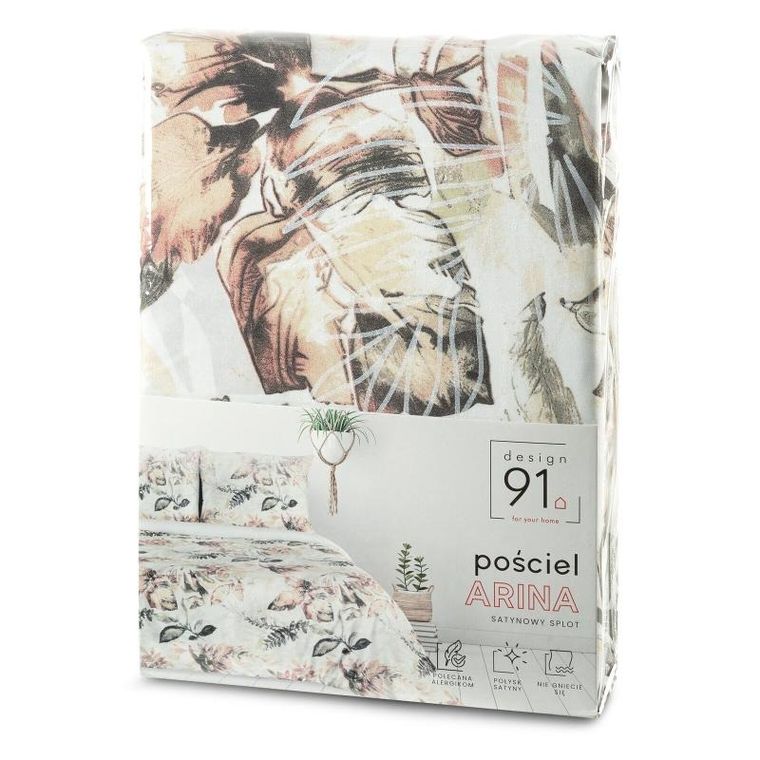 Eurofirany, pościel d91 Arina, 160-200 cm, biały