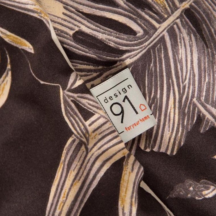 Eurofirany, pościel d91, Rodos, 140-200 cm, ciemnobrązowy