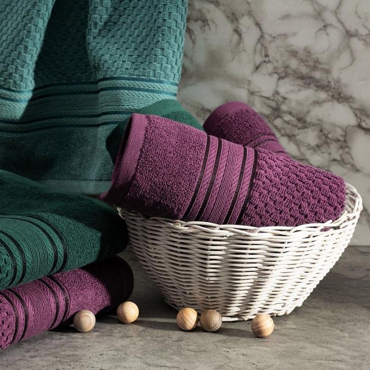 Eurofirany, ręcznik Davos, 70-140 cm, granatowy