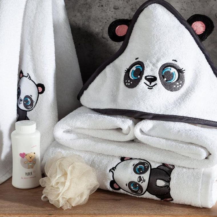 Eurofirany, ręcznik dziecięcy, 100-100 cm, biały