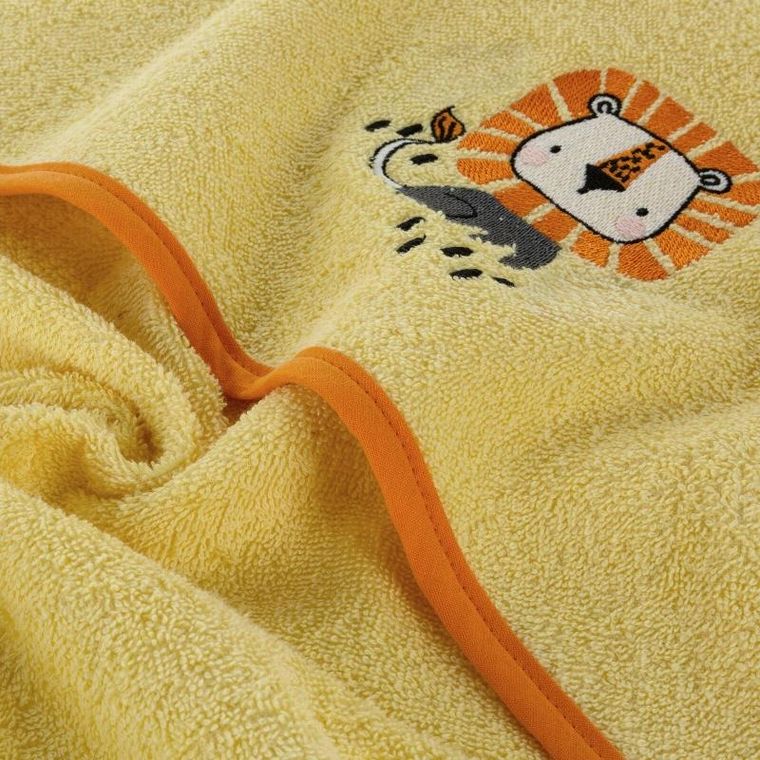 Eurofirany, ręcznik dziecięcy baby, 100-100 cm, pomarańczowy