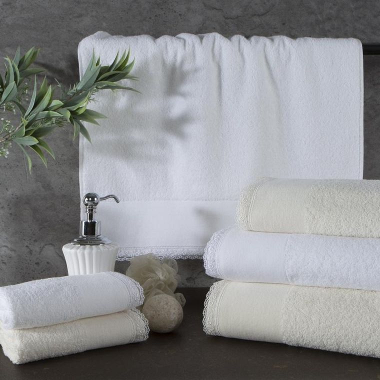 Eurofirany, ręcznik Emi, 30-50 cm, srebrny