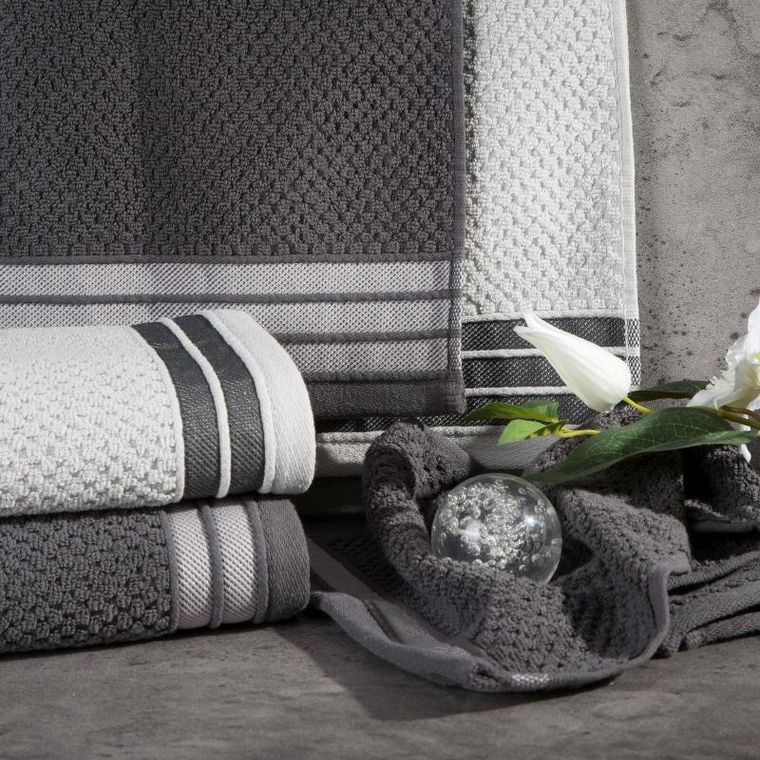 Eurofirany, ręcznik Madlen, 30-50 cm, granatowy