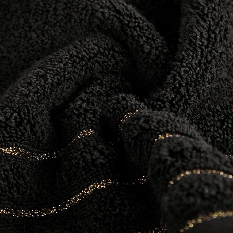 Eurofirany, ręcznik Nadine, 50-90 cm, czarny