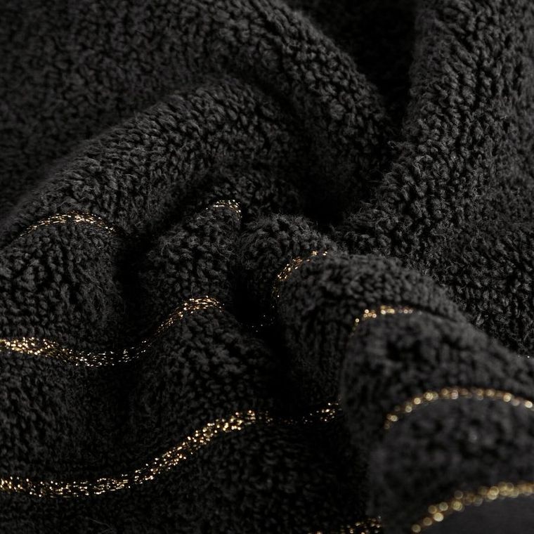 Eurofirany, ręcznik Nadine, 70-140 cm, czarny