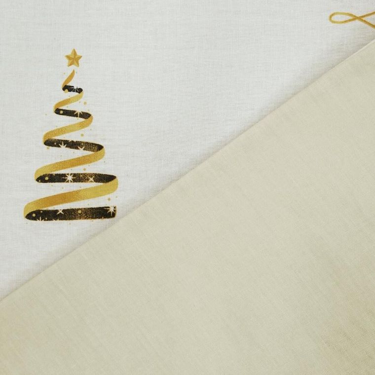 Eurofirany, świąteczny komplet pościeli, Garland, 160-200 cm, biały