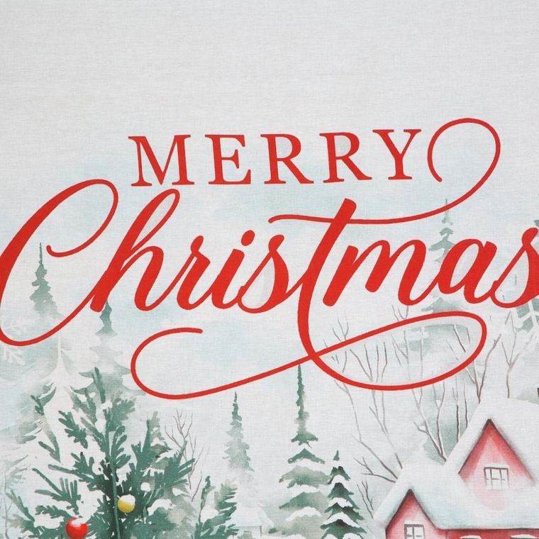 Eurofirany, świąteczny komplet pościeli, Xmas, 140-200 cm, czerwony