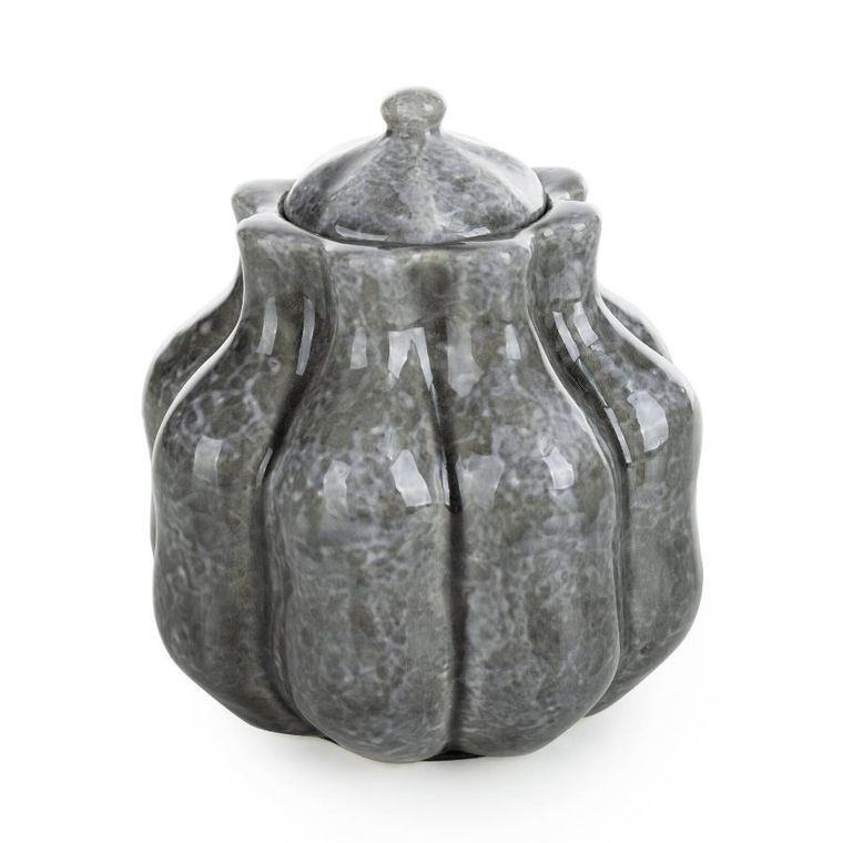 Eurofirany, świecznik dekoracyjny Niko, o 12-14 cm, grafitowy