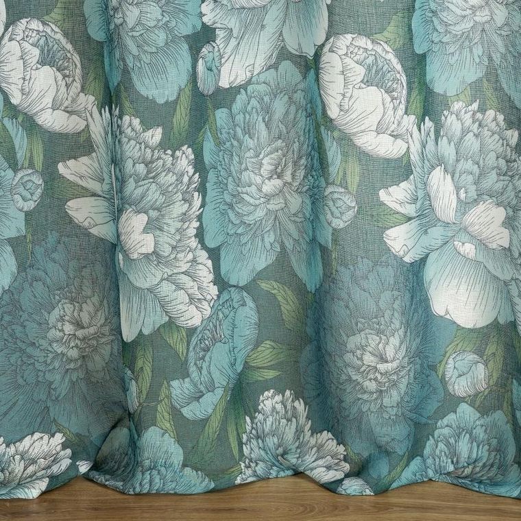 Eurofirany, zasłona gotowa Aster, 140-250 cm, niebieski