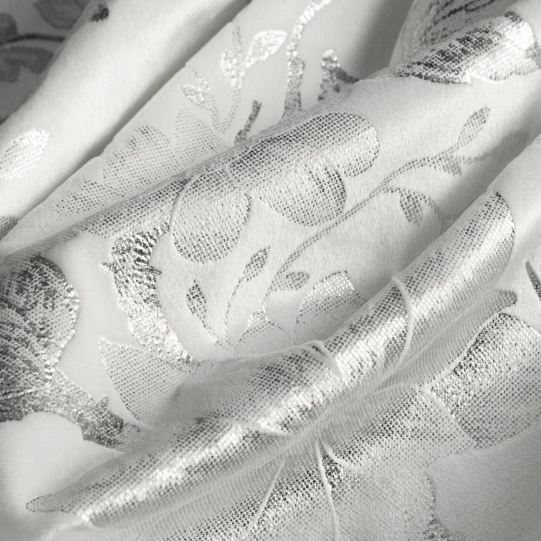 Eurofirany, zasłona gotowa, Celia, na taśmie, 140-270 cm, biały