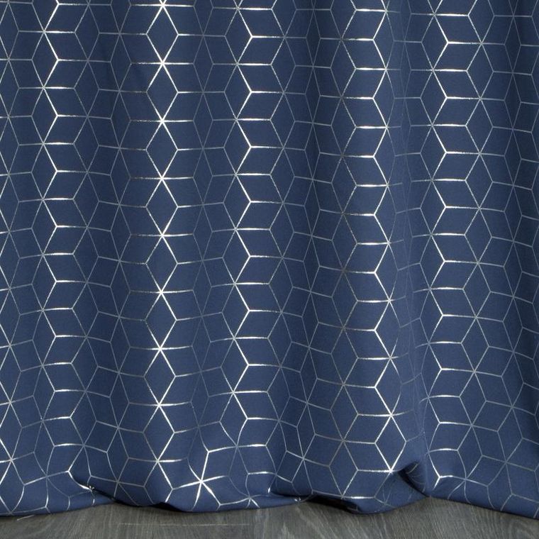 Eurofirany, zasłona gotowa, Cube, 140-250 cm, granatowy