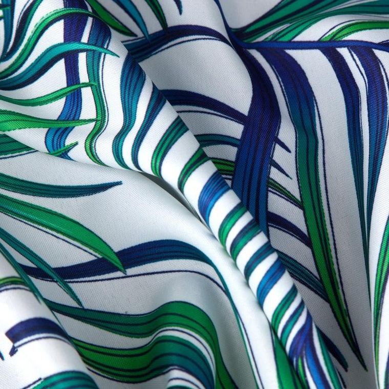 Eurofirany, zasłona gotowa d91 Palms, zielony