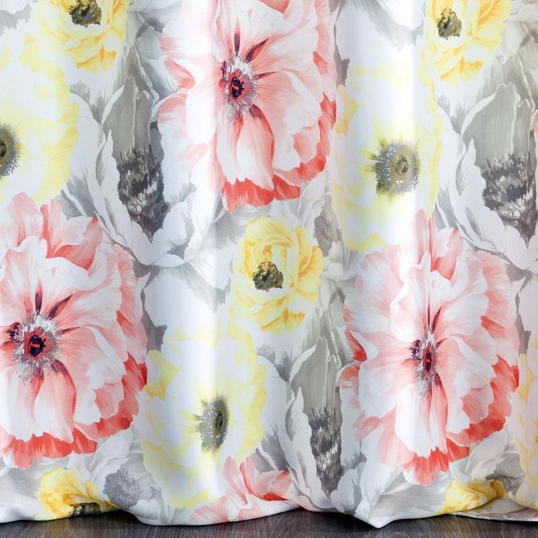 Eurofirany, zasłona gotowa, Elodia, 140-250 cm, różowy