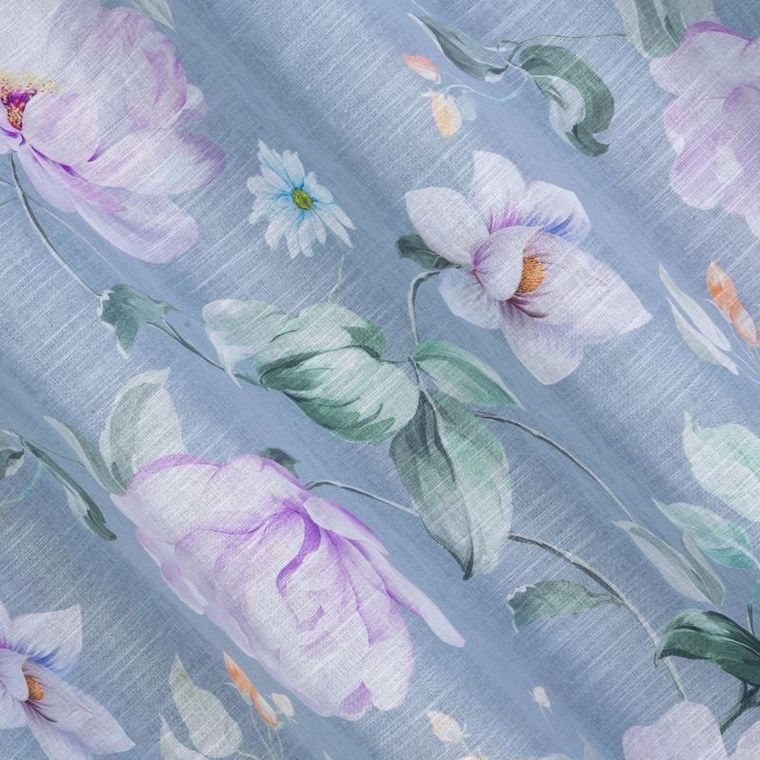 Eurofirany, zasłona gotowa, Flora, 140-250 cm, srebrny