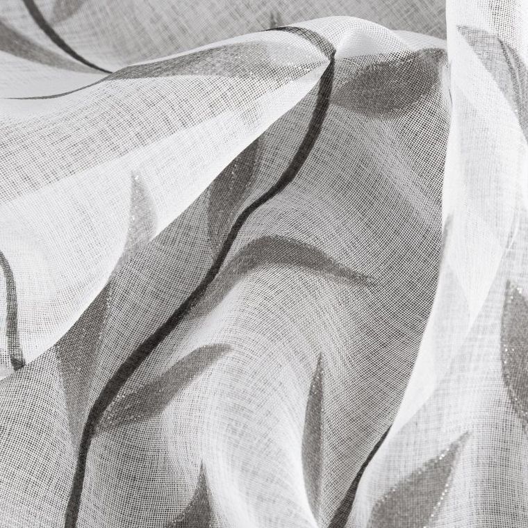 Eurofirany, zasłona gotowa, Glori, na taśmie, 140-270 cm, biały