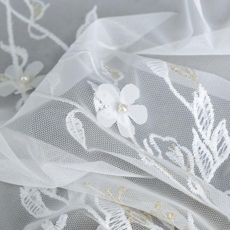 Eurofirany, zasłona gotowa, Julia, 140-250 cm, biały