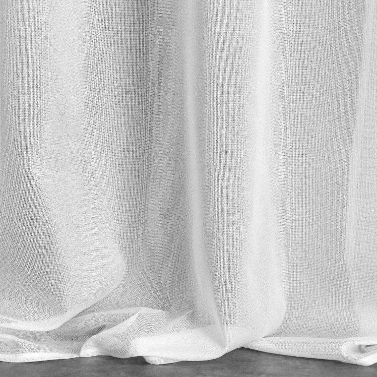 Eurofirany, zasłona gotowa, Kejti, 140-250 cm, biały