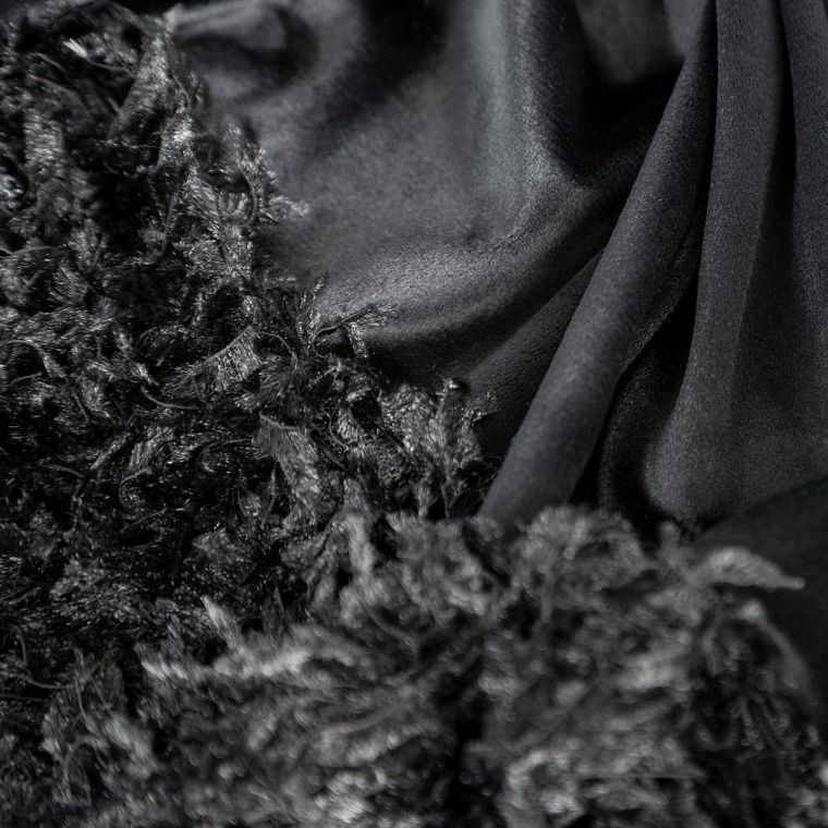 Eurofirany, zasłona gotowa, Marion, na taśmie, 140-270 cm, czarny