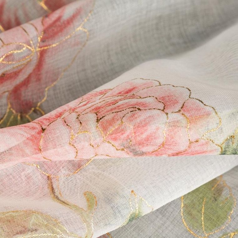 Eurofirany, zasłona gotowa, Mela, 140-250 cm, biały