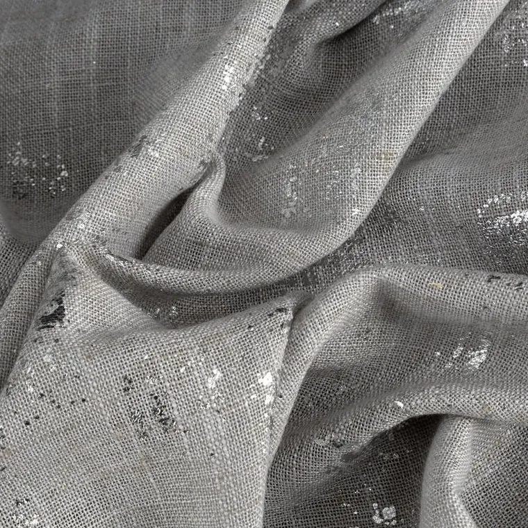 Eurofirany, zasłona gotowa na taśmie, Ines, 140-270 cm, srebrny