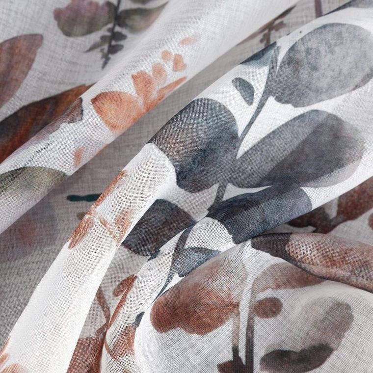 Eurofirany, zasłona gotowa na taśmie, Marina, 140-270 cm, stalowy